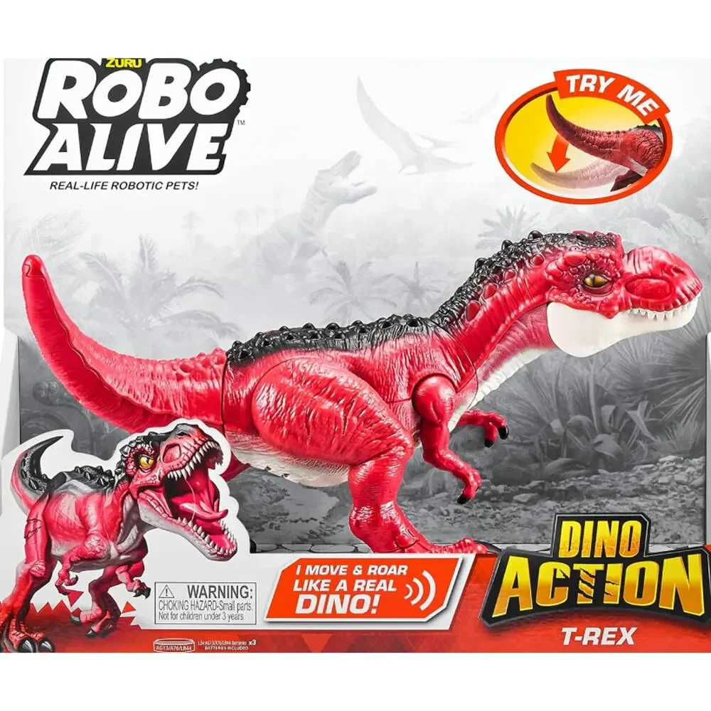 Zuru Robo Alive Dino Action T-Rex Dinosaur Red 10